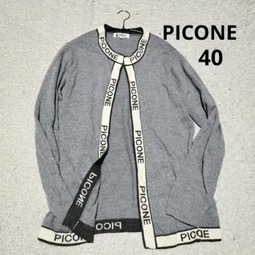 PICONE 피코네 로고 니트 가디건 40