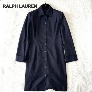 새상품급 RALPA LAUREN 스텐카라 코트 핀스트라이프 네이비