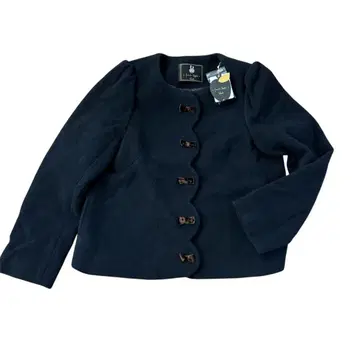 [ 새상품 ] 프랑슈리페 M 모쿠모쿠 리본 코트 울 숏 기장