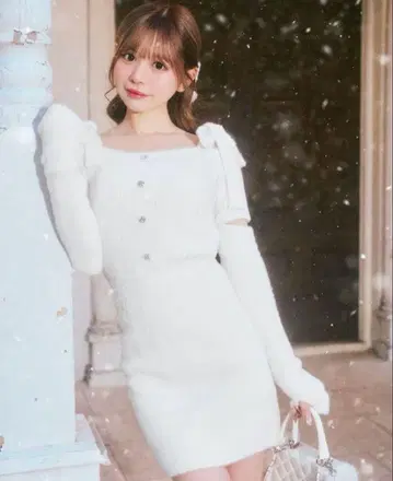 미셸 마카롱 니트 원피스