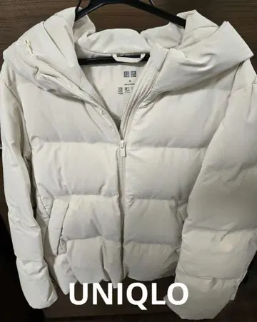UNIQLO 화이트 다운 자켓 M