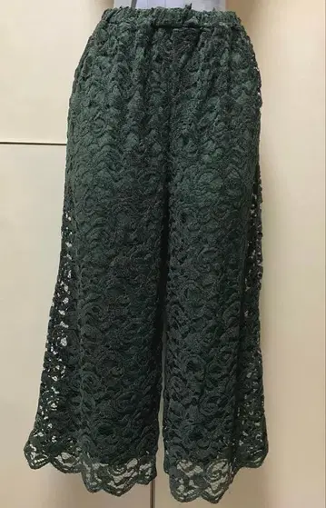 택 포함 미사용 기모 레이스 가우초 PT