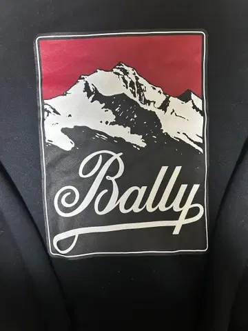 BALLY (발리) 맨투맨 트레이닝복 블랙 로고 프린트 M 사이즈