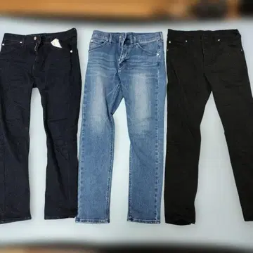 Lee 데님, 치노 팬츠 3종 세트