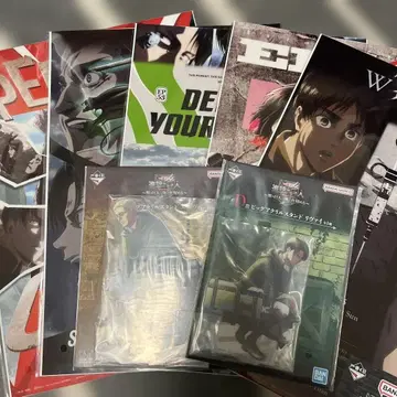 진격의 거인 제일복권 아크릴 스탠드 포스터 D상 F상