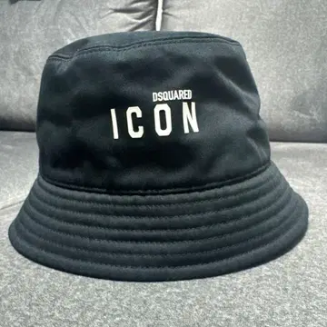 DSQUARED2 ICON 블랙 버킷햇 M 사이즈