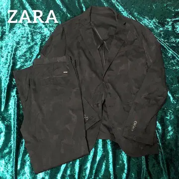 ZARA 카모플라쥬 셋업 수트 블랙