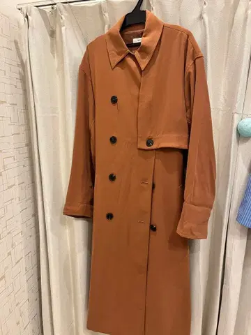 브라운 트렌치코트 허리 벨트 포함 mousy