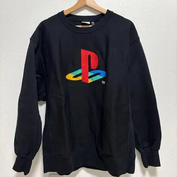 GU 2024 PlayStation 블랙 맨투맨 L