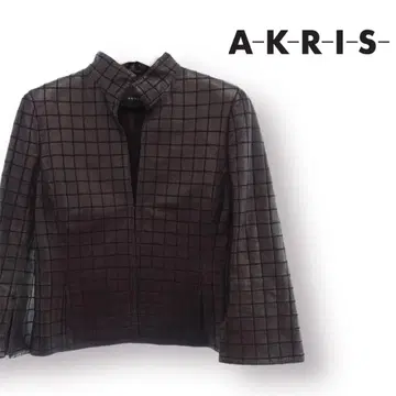 아크릴 Lamb Nappa Soft Leather Squared 블레이저