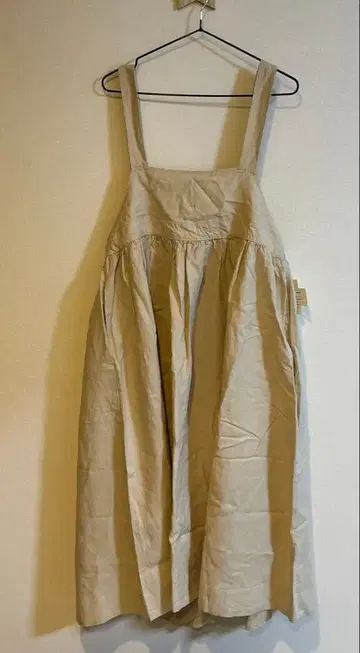 택 포함 새상품! 크로스 린넨 점프 스커트