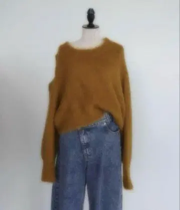 [ 택 포함 ] 코코딜 허리 리메이크 커비 데님 S