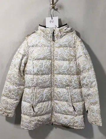 화이트 골드 다운 자켓