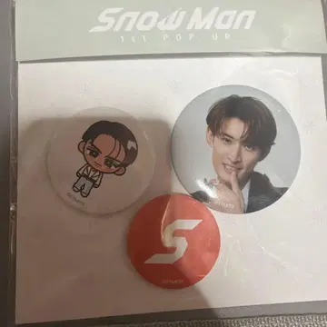 SnowMan 1st POPUP 한국 무카이 코지 캔뱃지
