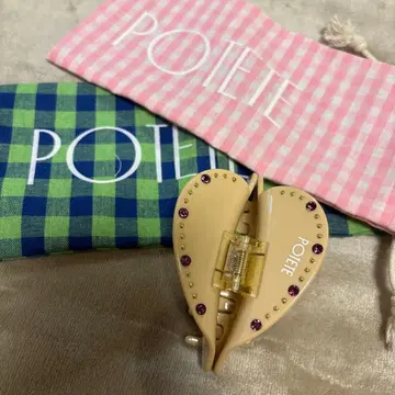 POTETTE 포테테 하트 헤어 클립 베이지 BIRTH