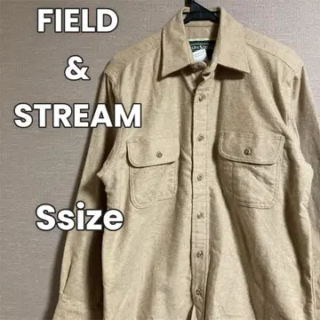301 FIELD&STREAM 샤모아 크로스 셔츠 남성용 베이지 S