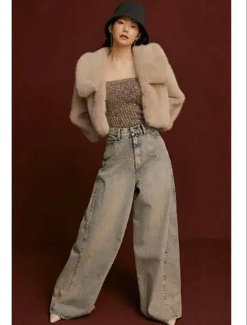 SNIDEL 와이드 데님 팬츠 LBLU 00 사이즈