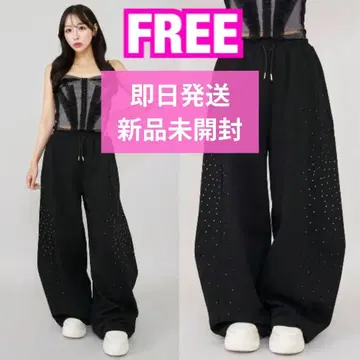 택 포함 새상품 Darich 다리치 샤이니 배럴 스웨트 팬츠 블랙