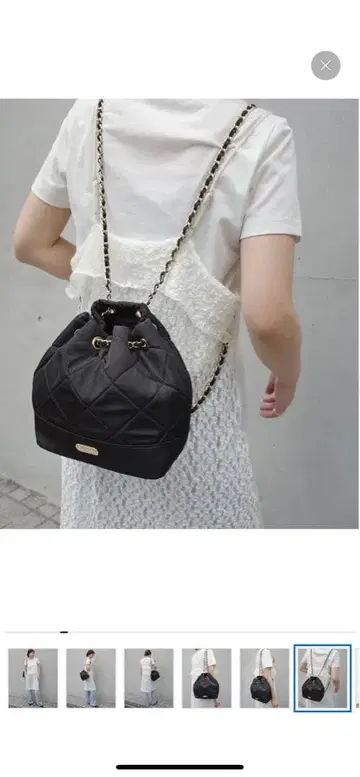 SLOBE IENA 아웃도어 퀼팅 체인 백팩