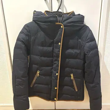 스콧 클럽 파이핑 다운 자켓 네이비 38