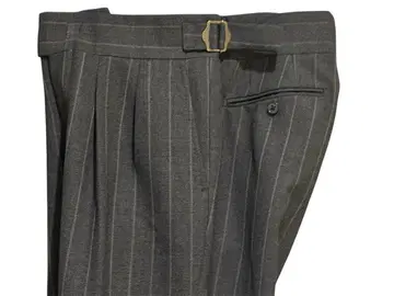 UNIVERSAL LANGUAGE 유니버설 랭귀지 스트라이프 슬랙스