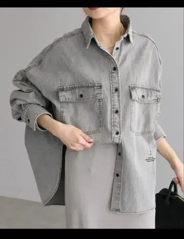 PUAL CE CIN (퓨어세신) 빈티지 라이크 데님 셔츠