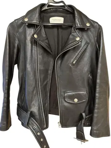새상품급! 뷰티풀피플 140 블랙 가죽 라이더 자켓