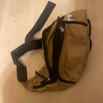 베이지 웨스트 파우치 조정 가능 스트랩