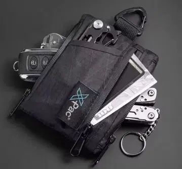 [새상품] X-Pac 블랙 코인 케이스/동전 지갑 지갑 키케이스