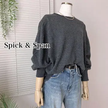 [새상품급] Spick & Span CHESS 루즈 보트넥 풀오버