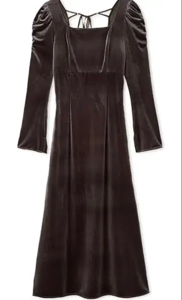 레이 아이디 스퀘어넥 벨로아 원피스 FWFO244121