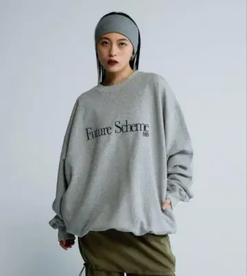 JEANASIS [ Les Fleurs ] 자수 로고 맨투맨 LS