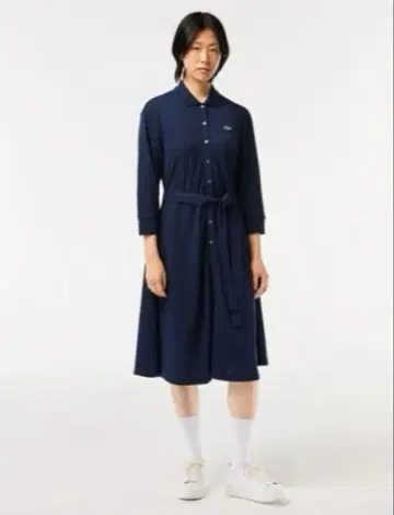 라코스테 셔츠 원피스 리본 포함 34