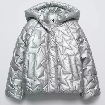 ZARA 스타 패턴 퍼프 자켓
