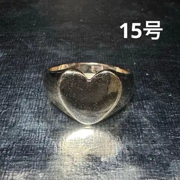 빈티지 패션반지 골드 15호 하트반지 와이드반지