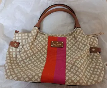 kate spade 토트백 베이지/오렌지/핑크