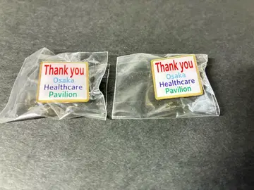 오사카 간사이 만박 헬스케어 파빌리온 핀 배지 2개 세트