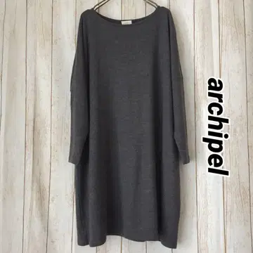 [ 미사용 ] archipel 울 원피스 그레이