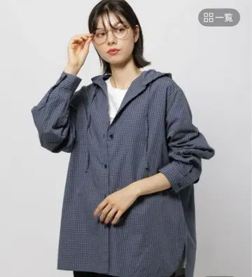 니코앤드 프론트 버튼 후드 셔츠