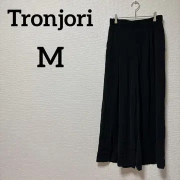 1점 한정 Tronjori [ M ] 블랙 가우초 팬츠 어른 심플 루즈핏