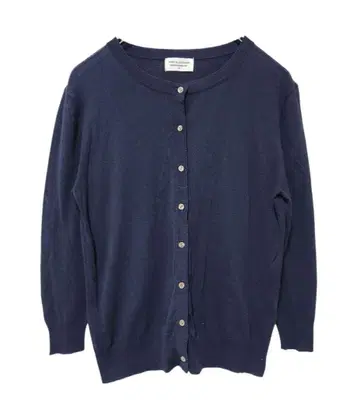 새상품급 PONT DE CHALONS 코튼울 가디건 네이비
