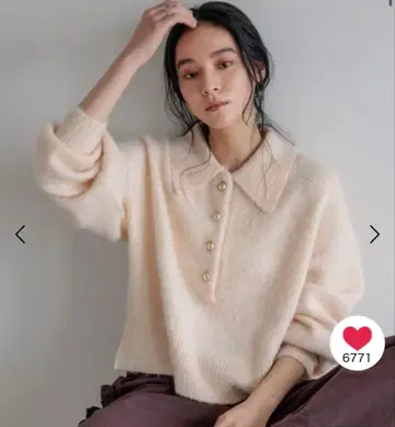 로리즈팜 폴로 니트 풀오버 LS