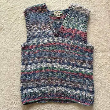 70s~80s L.L.Bean 엘엘빈 삭직 니트 베스트 레어