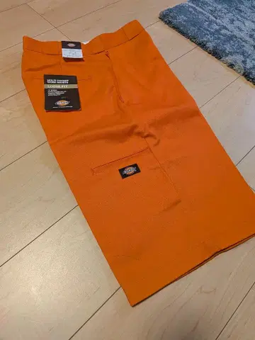 [ 새상품 ] Dickies 28인치 하프 팬츠 오렌지 척 포함
