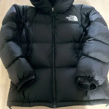 THE NORTH FACE 블랙 다운 자켓 눕시후디