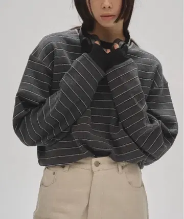 TODAYFUL Border Long T-shirts