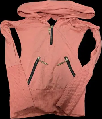 d.i.a. 후드 부착 핑크 후드티