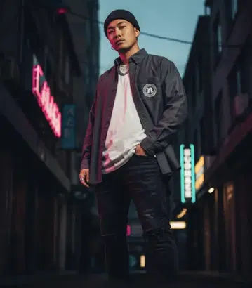 [ 초레어 컨디션 최상 ] NITROW 버튼 다운 셔츠 다크 그레이