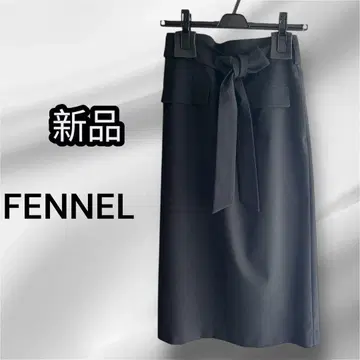 FENNEL 블랙 타이트 스커트 일본제 미사용 새상품 사이즈 38 롱