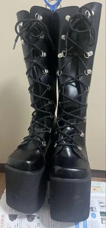 17cm UP 통굽 롱 부츠